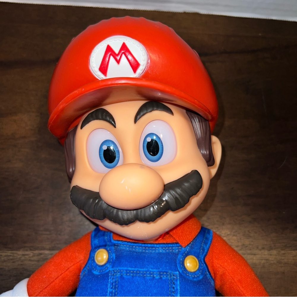 Super Mario Bros Movie MARIO Poseable Plush Figure Jakks Pacific Toy Nintendo - Picture 16 of 16